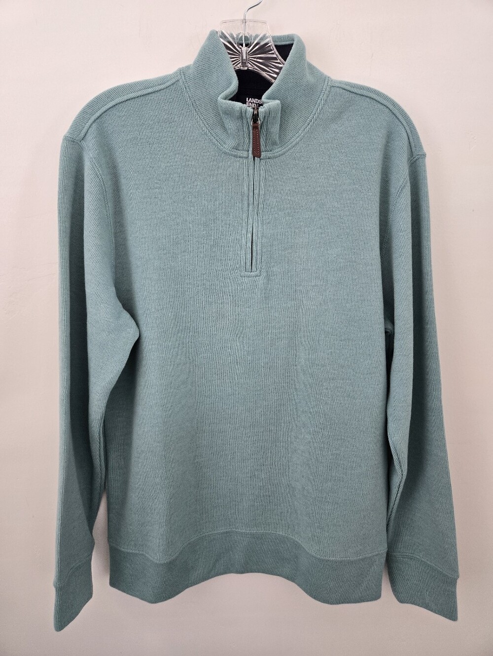 Land's End Bedford Rib Quarter Zip. Size Small.
